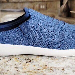 Blue Slip-On Sneakers